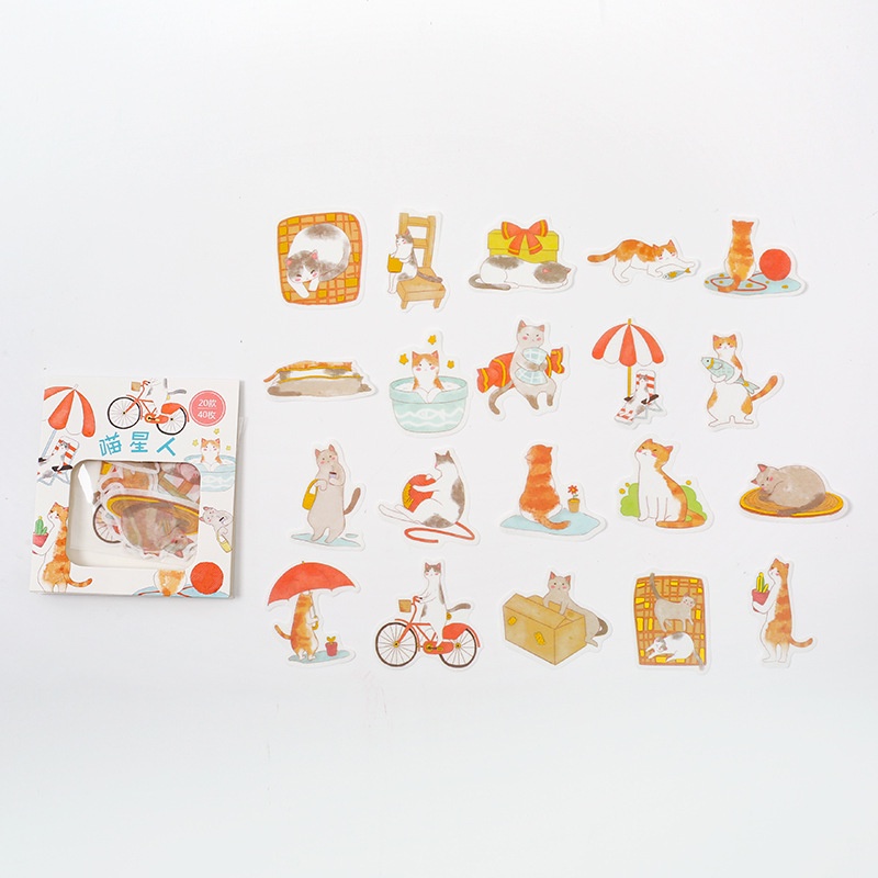 Miếng Dán Trang Trí Sổ Tay DIY Thiết Kế Dễ Thương