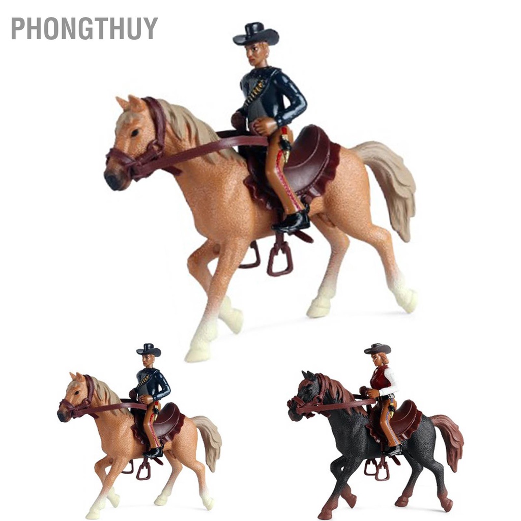 Mô Hình Ngựa Cao Bồi Đồ Chơi Bằng Nhựa An Toàn Cho Bé