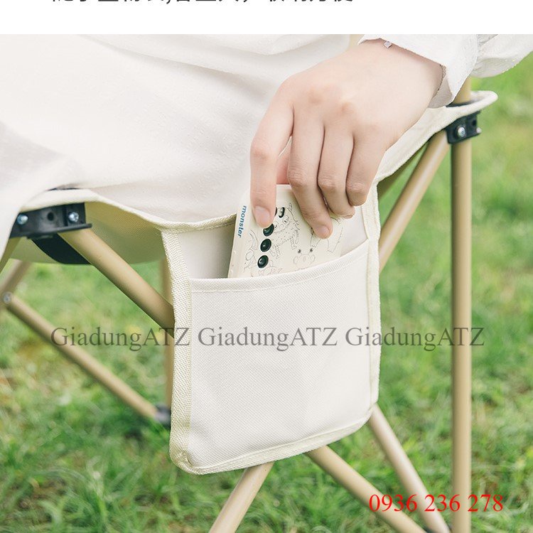 Ghế dã ngoại gấp gọn URBANWAVE tặng kèm túi đựng, chất liệu chống thấm nước - Ghế ngồi câu cá - RE0772