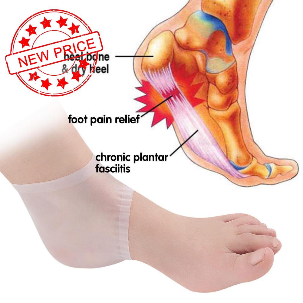 Vớ Silicone Mềm Bảo Vệ Gót Chân Dưỡng Ẩm Cho Nam Nữ J3W6