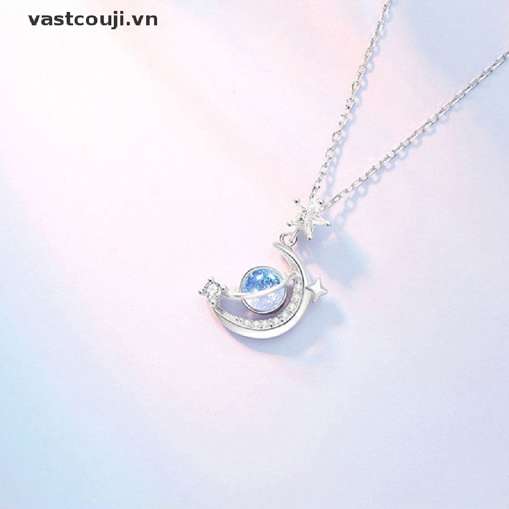 Vòng cổ Mặt Hình Ngôi Sao Mặt Trăng VASTJI Falling Into The Star River Dream Girl