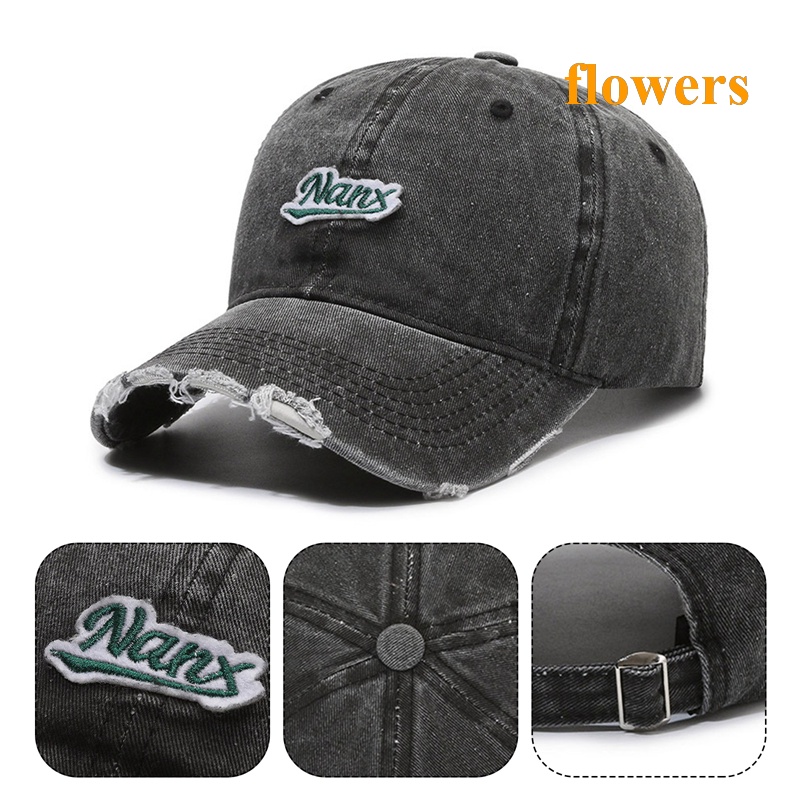 Mũ Lưỡi Trai Vải Cotton Họa Tiết Hoa Phong Cách Vintage