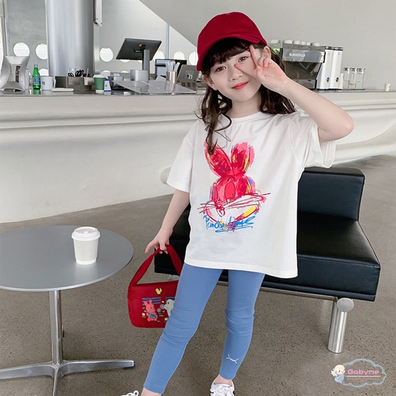 Áo Thun Tay Ngắn Thoải Mái Chất Lượng Cao Dễ Thương Cho Bé Gái