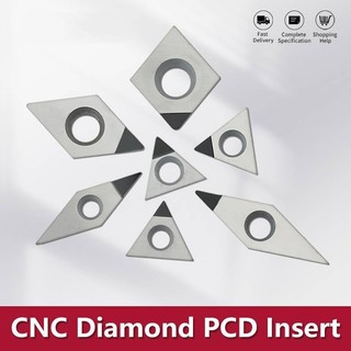  1 Phụ Kiện Chèn Máy Tiện Kim Cương PCD Có Thể Xoay Vòng WNMG TNMG CNMG CCGT Ccmtcmtcmtcgt cnc 