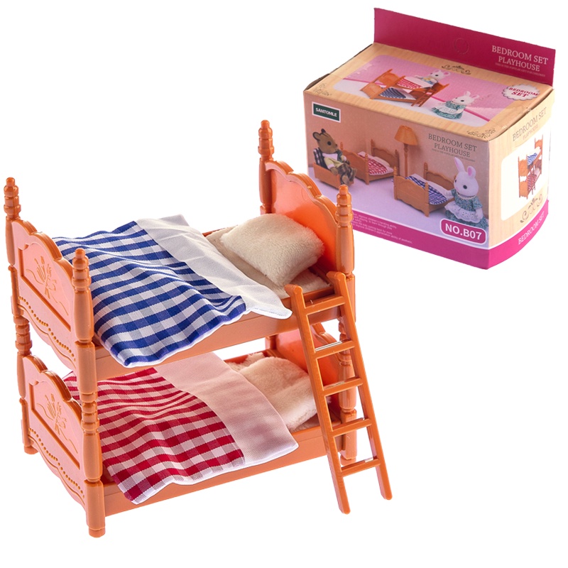 Bộ Đồ Chơi Nhà Búp Bê Mini DIY Cho Bé Gái