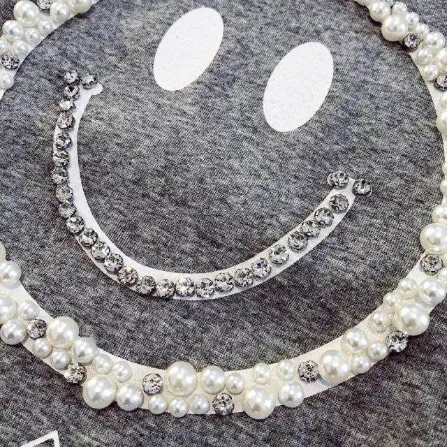 Áo Thun 100% Cotton Tay Ngắn Dáng Rộng In Hình Mặt Cười 3D Thời Trang Xuân Hè 2022