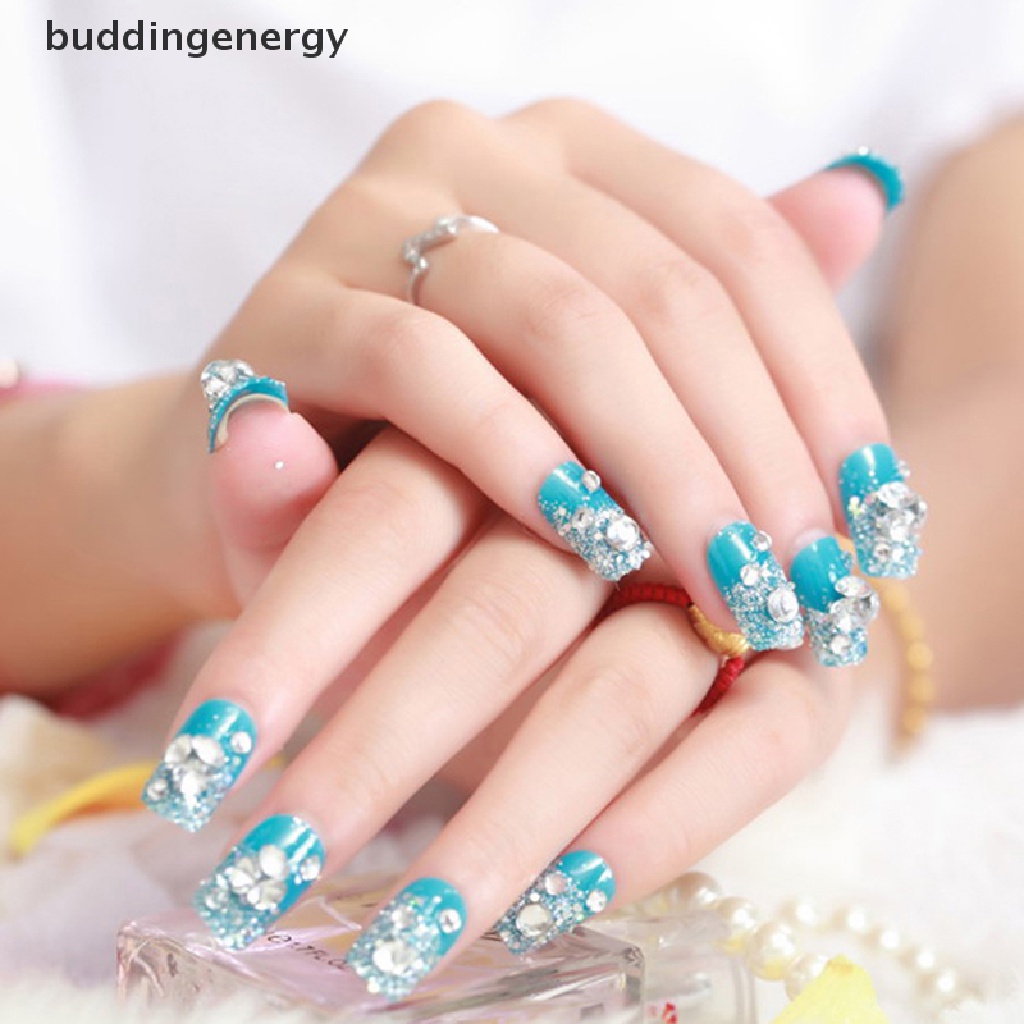 Bộ 24 Móng Tay Giả Ngắn Che Phủ Toàn Diện Cho Cô Dâu