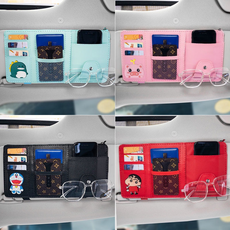 Kẹp Giữ Thẻ ID / Mắt Kính Đa Năng Gắn Tấm Che Nắng Xe Hơi