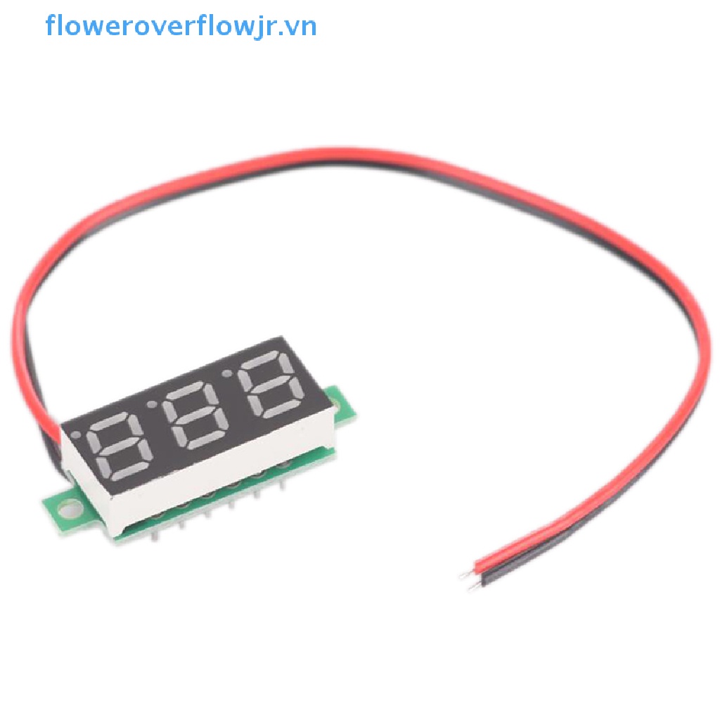 Vôn Kế Mini 2 Dây Màn Hình LED 3 Số DC 2.5-30V