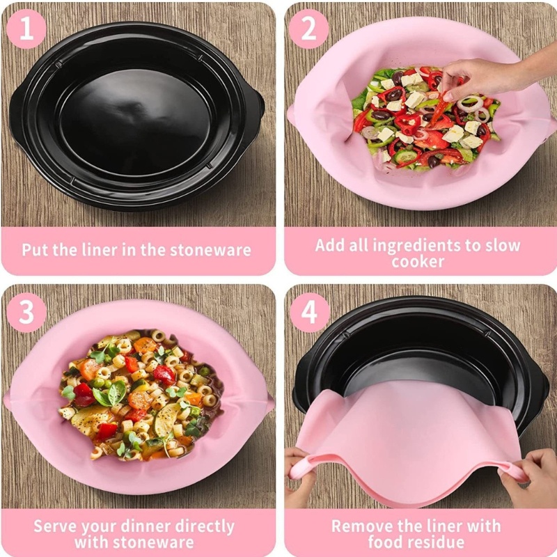 Tấm Lót Nồi Hầm Thức Ăn Bằng Silicone Chịu Nhiệt Tốt Tiện Dụng