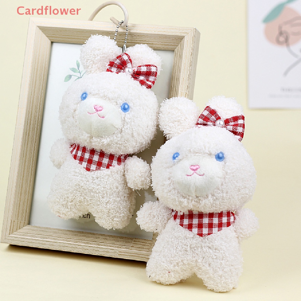 Móc Khóa Thỏ Trắng Nhồi Bông Dễ Thương Cho Bé