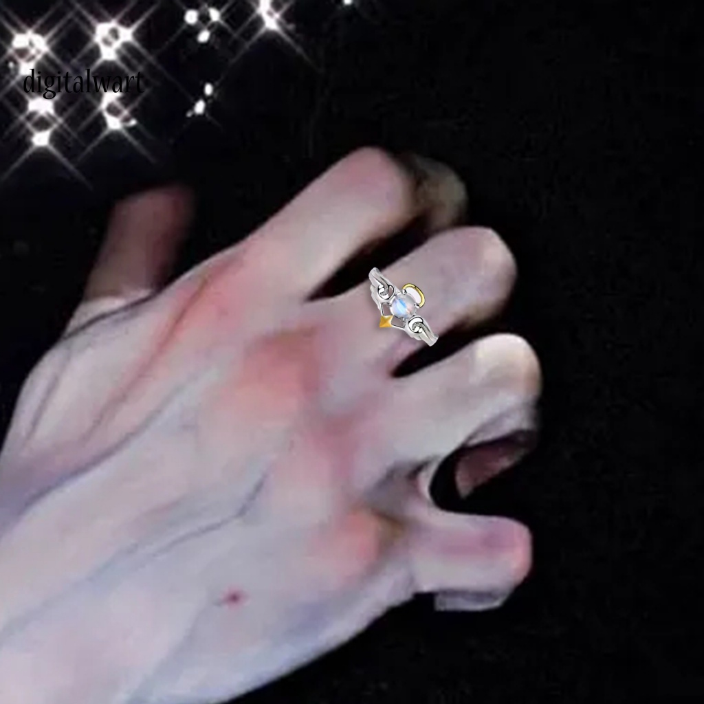 Kỹ Thuật Số| Nhẫn Cặp Dạng Hở Cạnh Trơn Tinh Tế Làm Quà Tặng Ngày Lễ