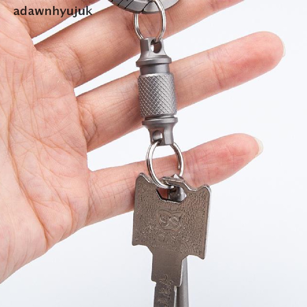 Móc Khóa Xoay Bằng Titan adawnhyujuk Di Động Cho Hoạt Động Ngoài Trời