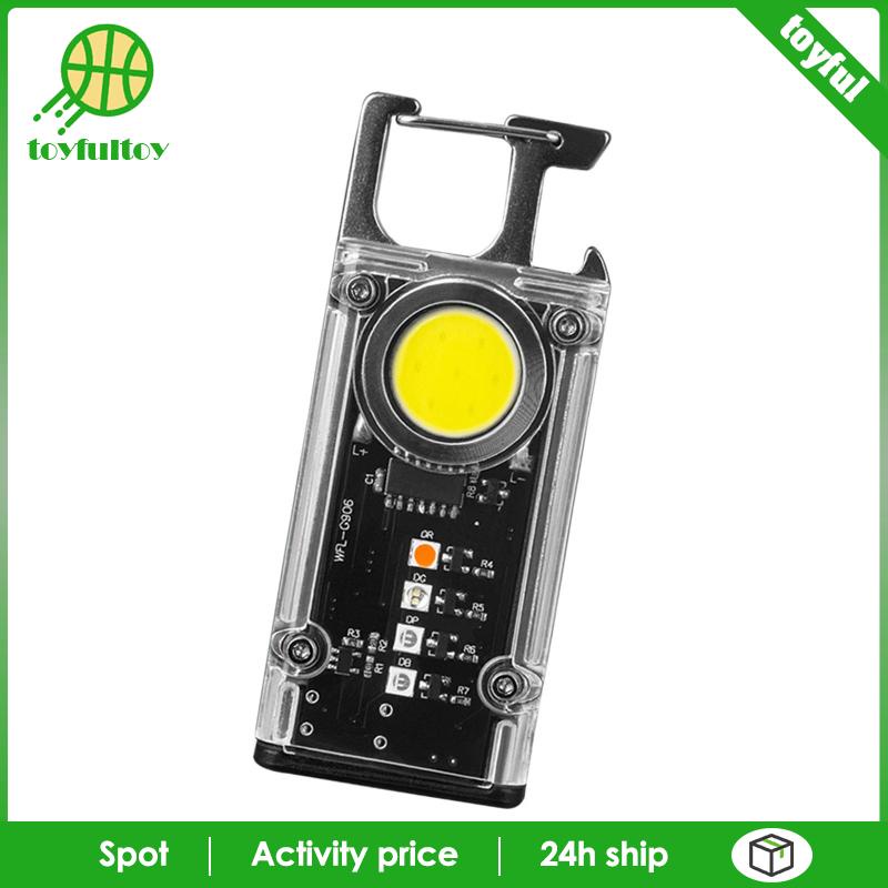 Móc Khóa Đèn Pin LED COB Dành Cho Cắm Trại Leo Núi