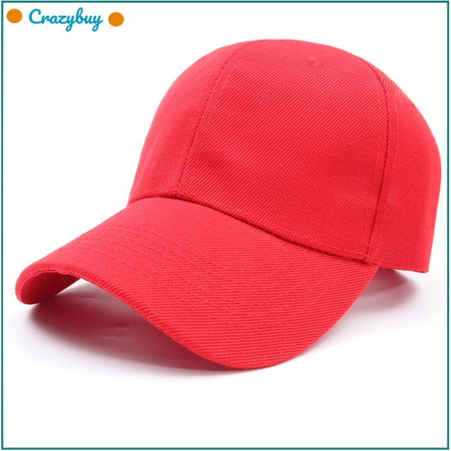 Cr Mũ Lưỡi Trai Màu Trơn Đơn Giản Thời Trang Unisex