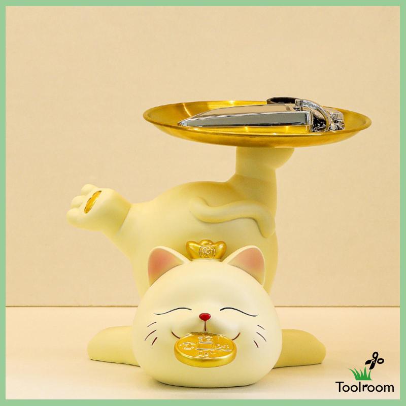 Giá Đỡ Chìa Khóa / Tượng Mèo Điêu Khắc Hiện Đại