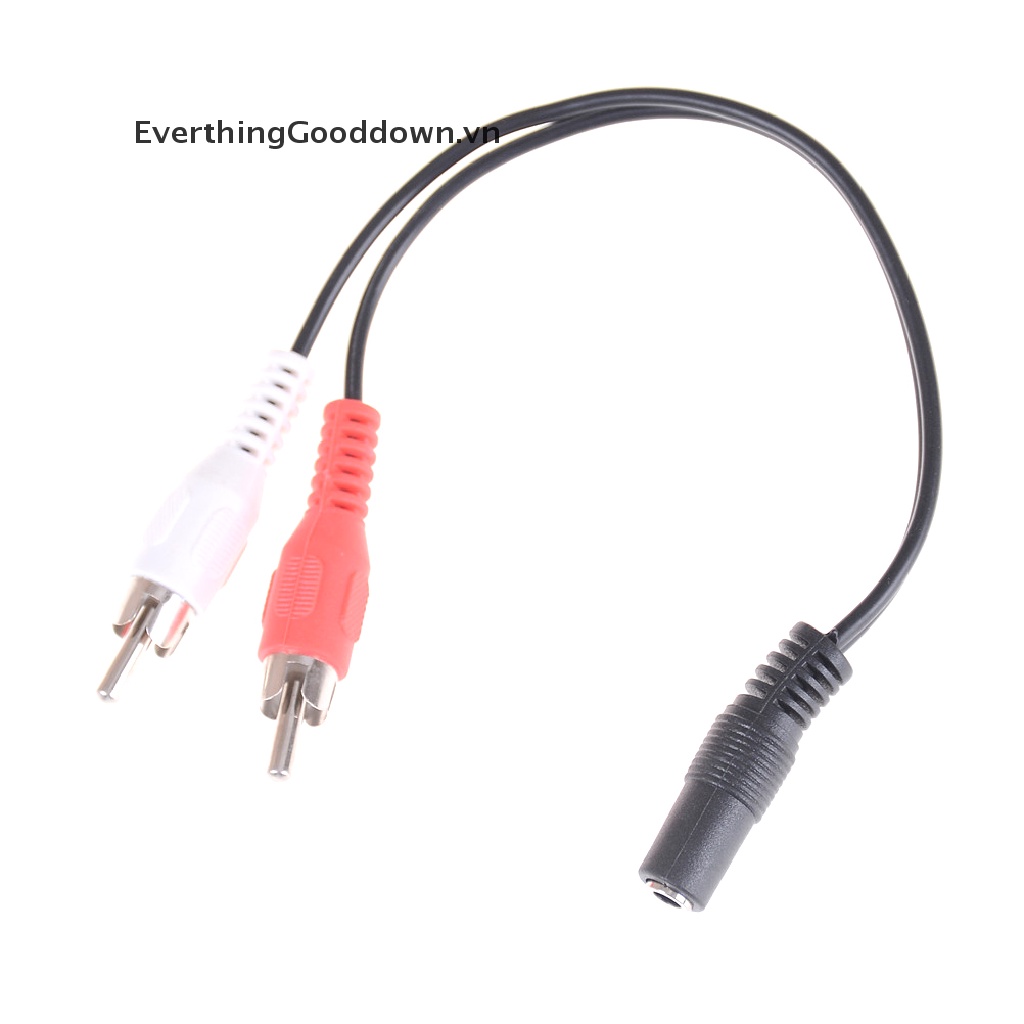 Giấy Dán Tường Trang Trí Nội Thất Đẹp Mắt Dây Cáp Âm Thanh Chia 2 Cổng RCA 3.5mm 1 / 8 ''