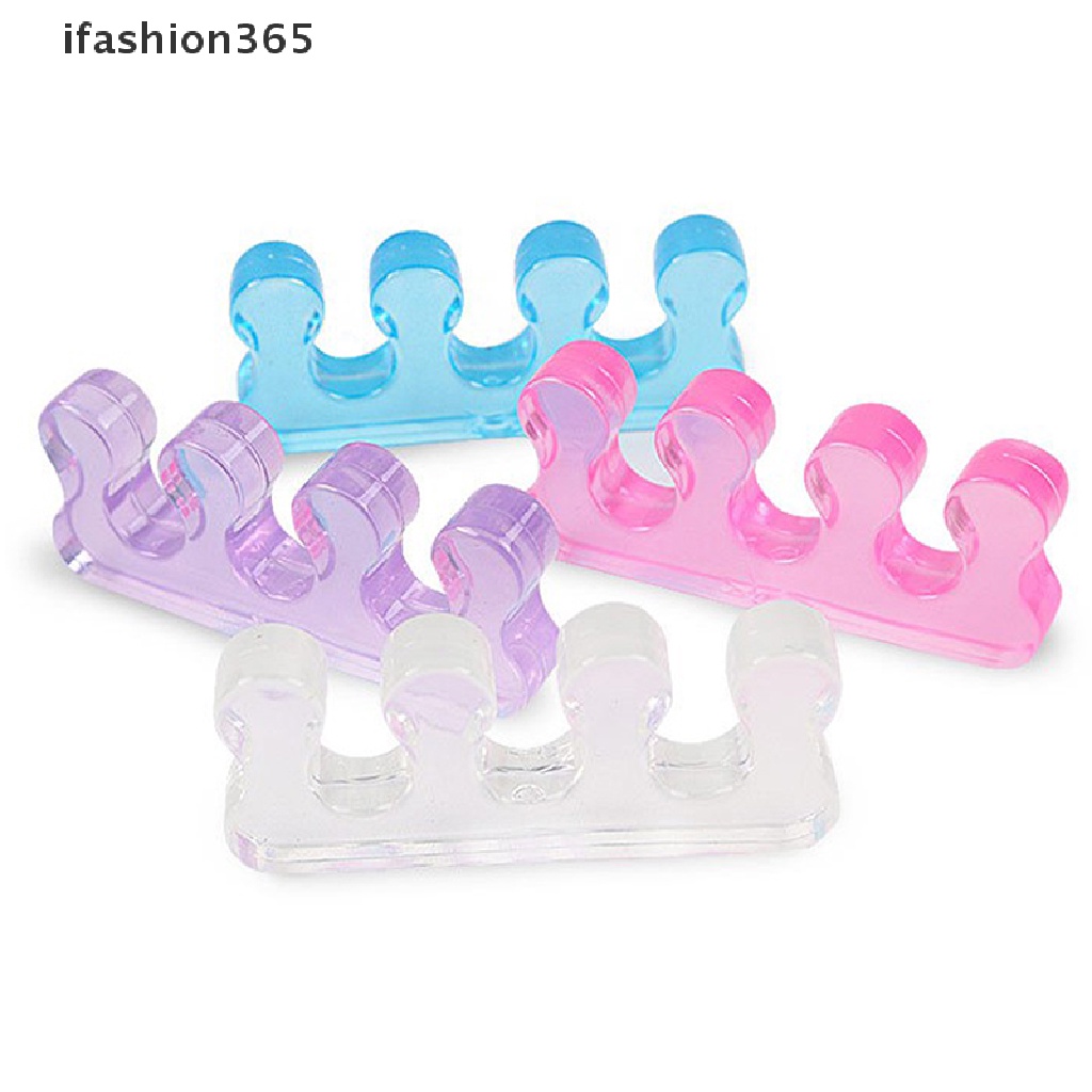 Set 2 Đệm Tách Ngón Chân Bằng Silicon Mềm Linh Hoạt ifashion365
