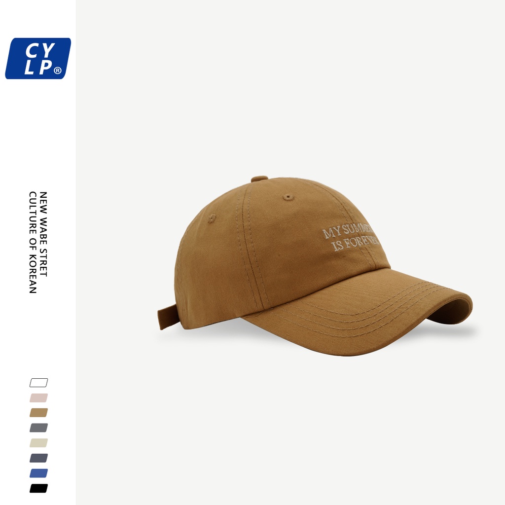 Mũ Lưỡi Trai Thêu Chữ Đơn Giản Thời Trang Hàn Quốc