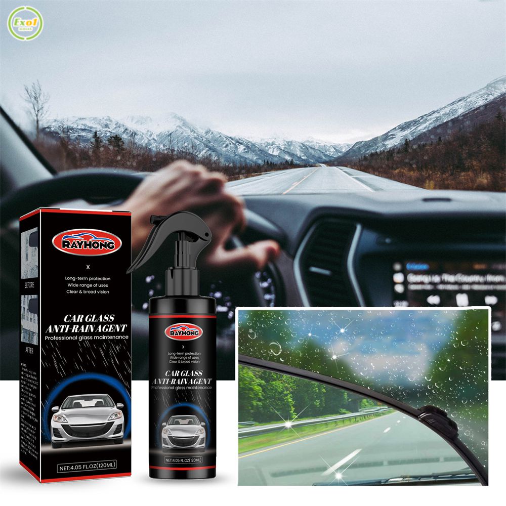 Rayhong Chất Chống Mưa Chất Lượng Cao Cho Kính Xe Hơi Chất Chống Thấm Nước Cho Kính Xe Hơi Bình Xịt Chất Tạo Mưa Tự Động 120ML _ Exo1