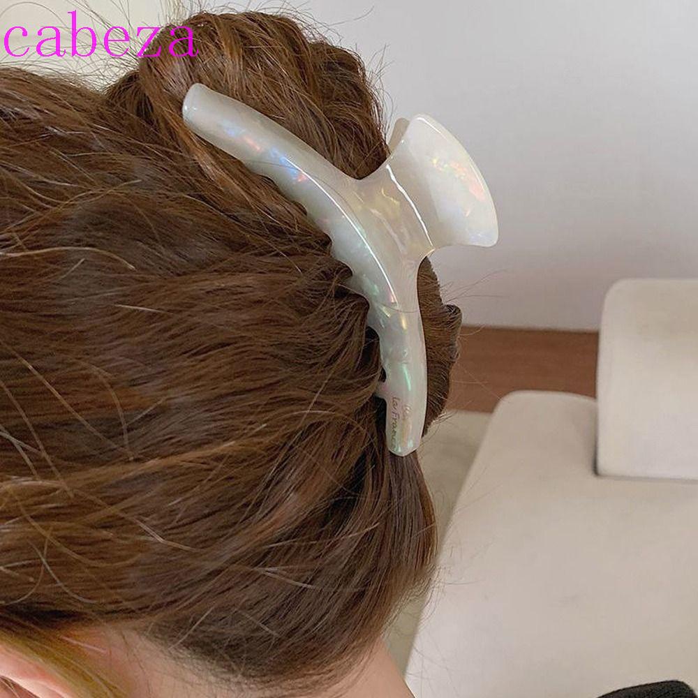 Kẹp Tóc Càng Cua Hình Cá Mập Bằng Sợi Acetate Thời Trang Hàn Quốc Cho Nữ