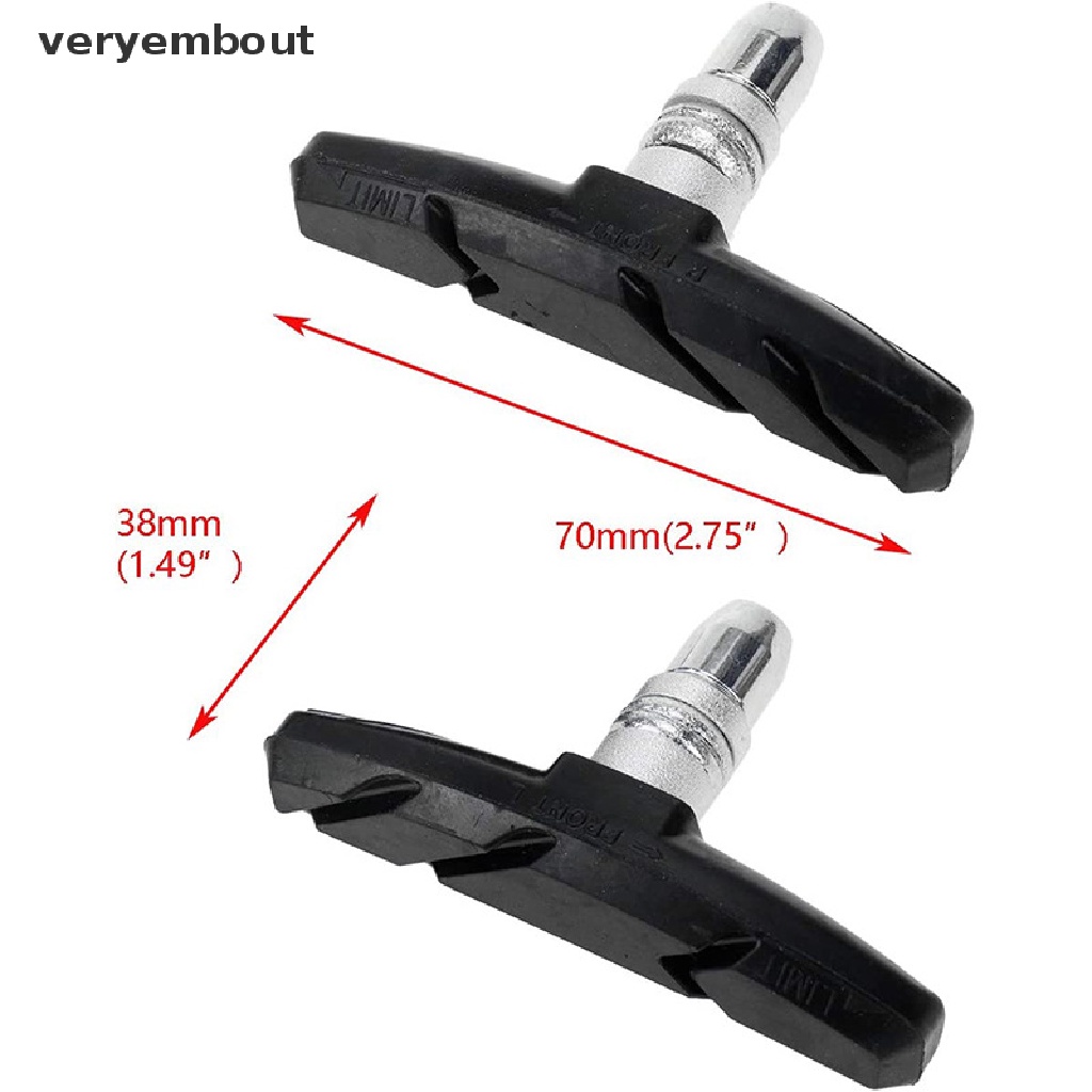 1 Cặp Má Phanh Xe Đạp Siêu Bền Không Gây Tiếng Ồn Tiện Dụng