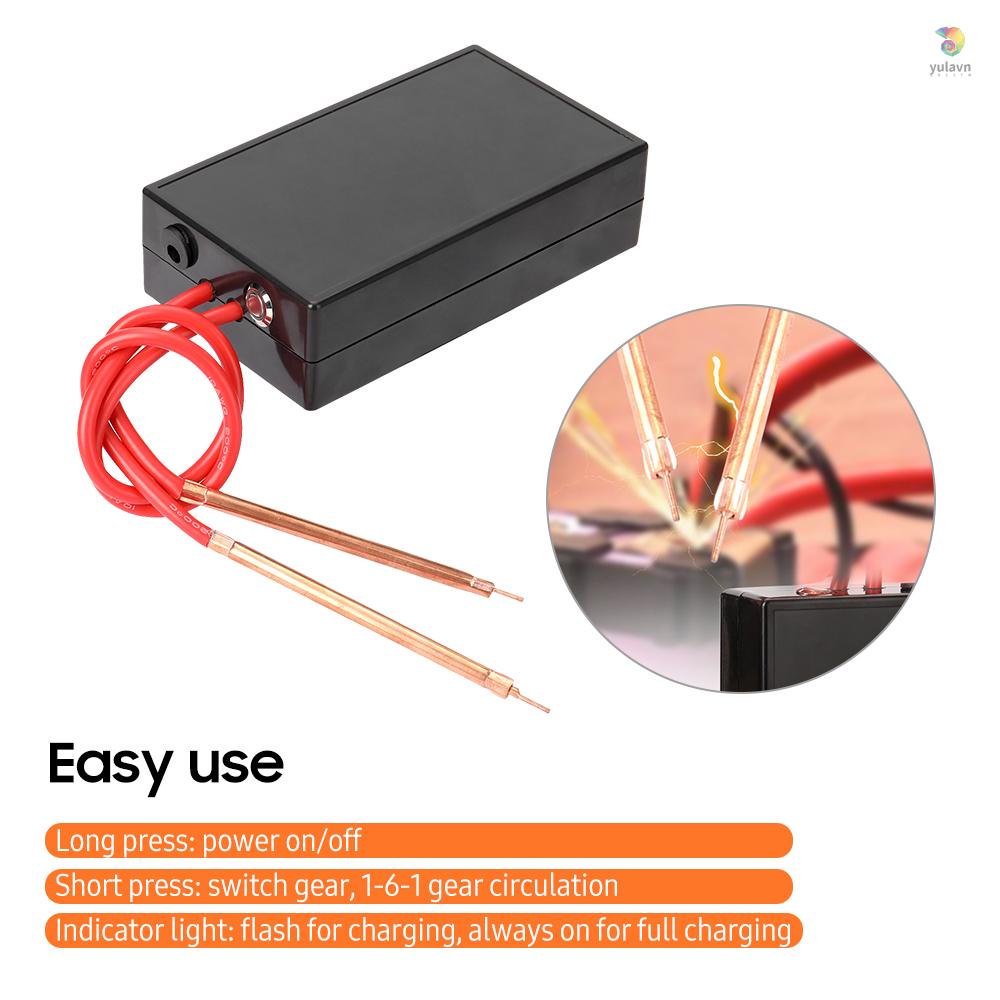 Máy Hàn Mini 6 Bánh Răng 2 Chế Độ Kèm Dây Cáp Sạc Tiện Dụng