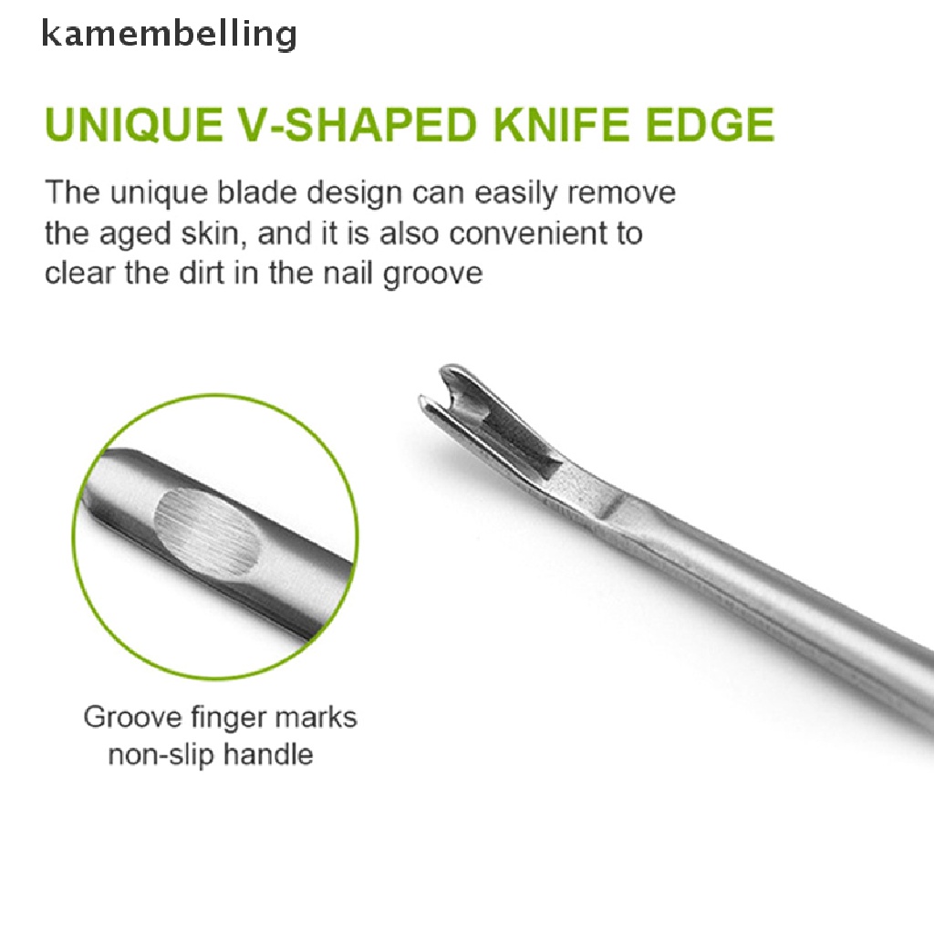 Kamembelling Dụng Cụ Làm Sạch Da Chân Bằng Thép Không Gỉ