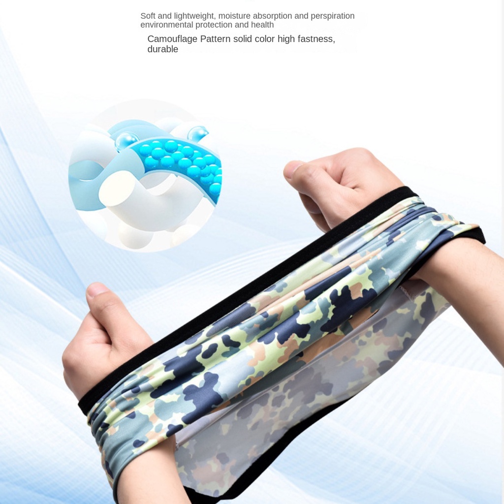 Mũ Trùm Đầu Kiêm Khẩu Trang Chống Nắng In Họa Tiết Rằn Ri Dùng Khi Đi Câu Cá / Đạp Xe Thể Thao Ngoài Trời Mới