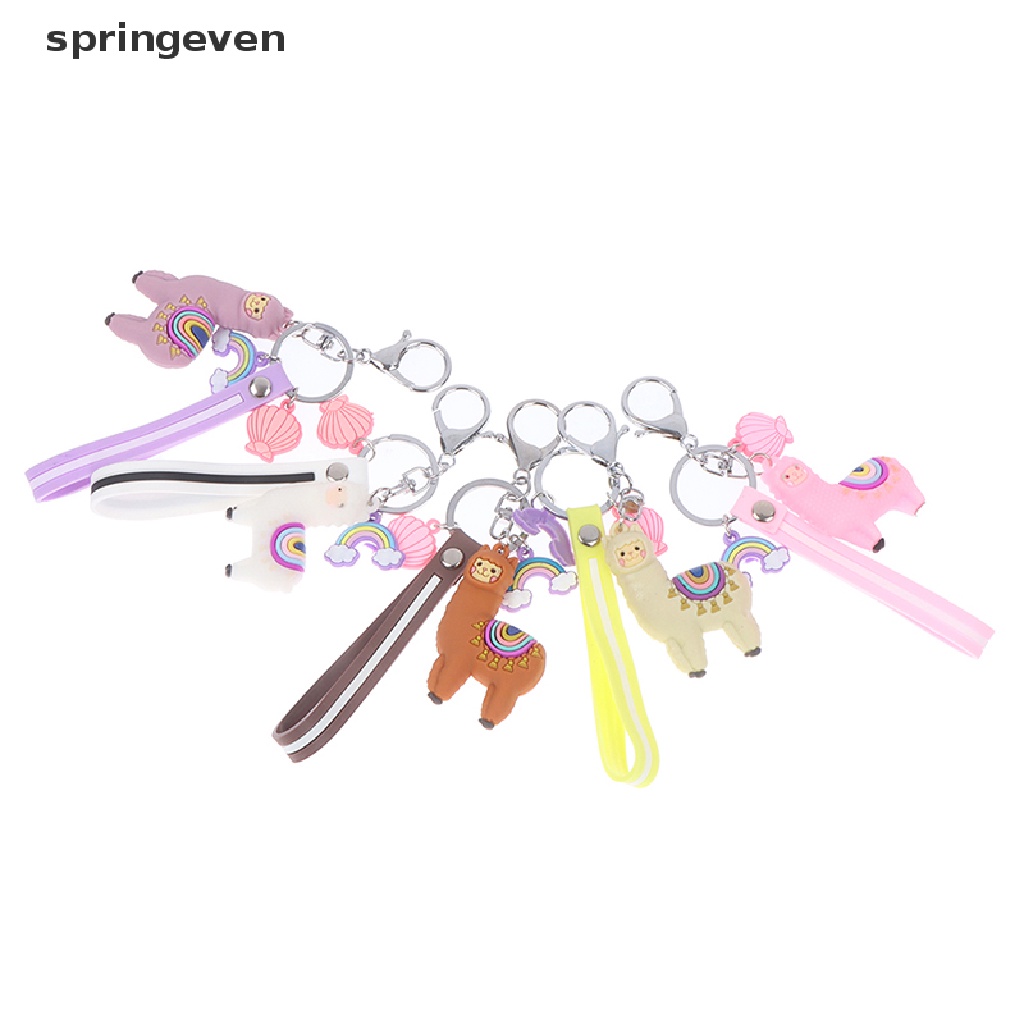 1 Móc Khóa Hình Lạc Đà Alpaca Hoạt Hình Dễ Thương