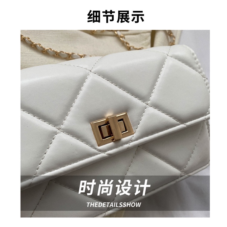 Ba Lô Đeo Vai Hình Vuông Cỡ Nhỏ Đính Đá Phối Dây Đeo Sợi Xích Thời Trang Xuân Hè 2023 Cho Nữ