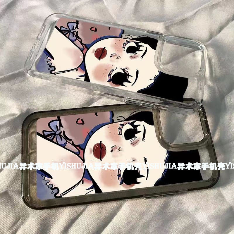 ✅Ốp Điện Thoại Họa Tiết Cô Gái Dễ Thương Cho Iphone ProiPhone14 12 / X Promax XR 13 11 PD2E