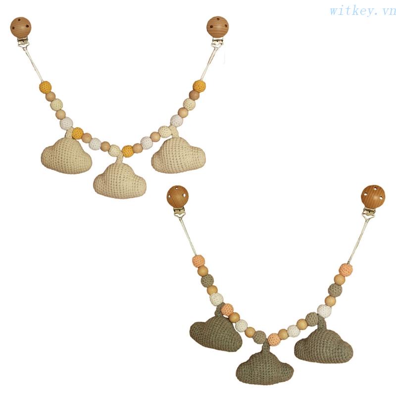 Đồ Chơi Kẹp Móc Hình Đám Mây Lục Lạc Treo Xe Đẩy Em Bé