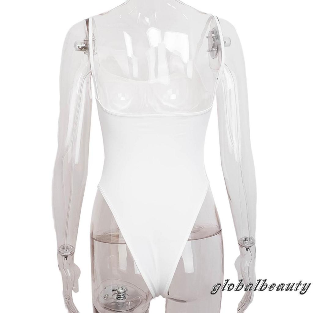 Bộ Áo Liền Quần Không Tay Màu Sắc Đơn Giản Gợi Cảm Cho Nữ