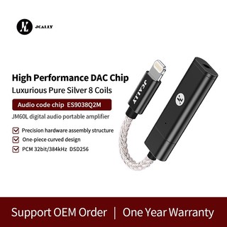 Cáp chuyển đổi jm60 jm60l usb type-c / light sang 3.5mm cho android ios hi-res