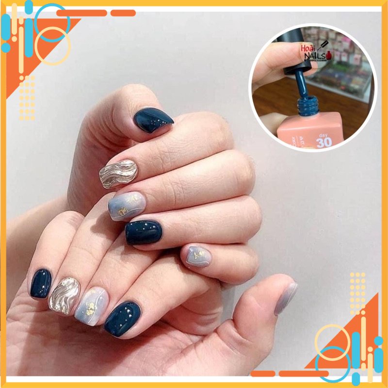 Sơn gel hot xanh cổ vịt tôn da( 15ml) - phụ kiện nail - Shop Hoài Nail