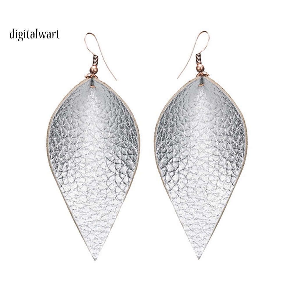 Kỹ Thuật Số| Khuyên Tai Nữ Vải Da Hình Giọt Nước Đáng Yêu