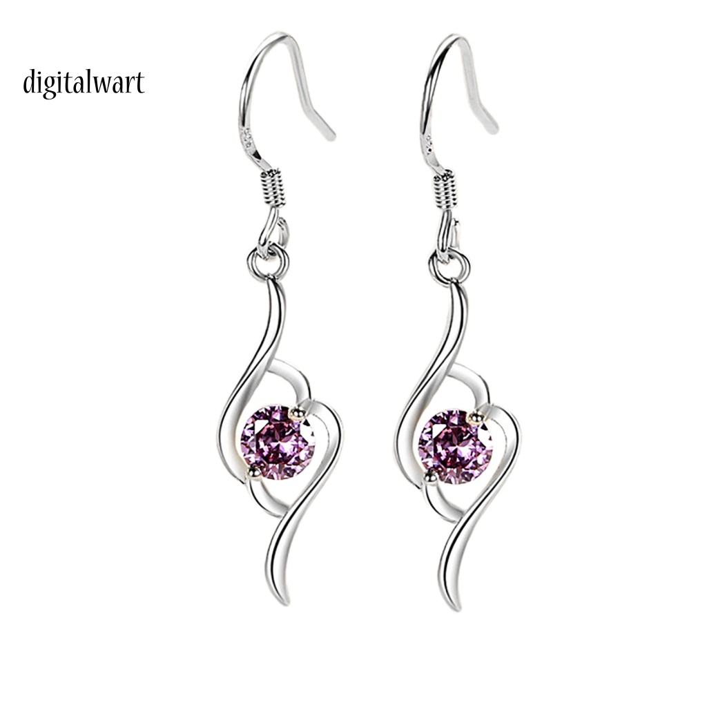 Kỹ Thuật Số| 1 Đôi Bông Tai Đính Đá Lấp Lánh Chất Lượng Cao Dành Cho Nữ