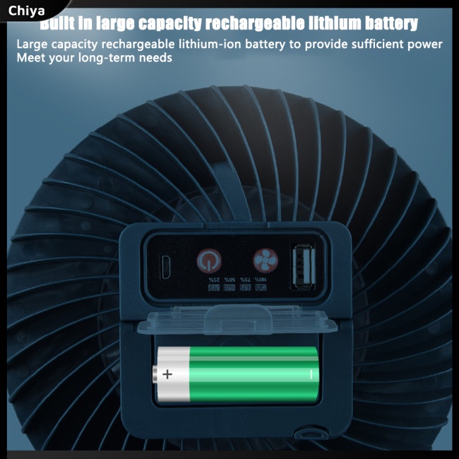 Quạt Usb Đa Năng Có Đèn Kèm Sạc Tiện Dụng Mang Theo Du Lịch Cắm Trại