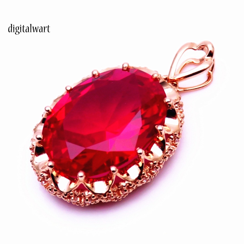 Kỹ Thuật Số| Vòng cổ HợP Kim ĐíNh Đá HìNh Oval Xinh XắN