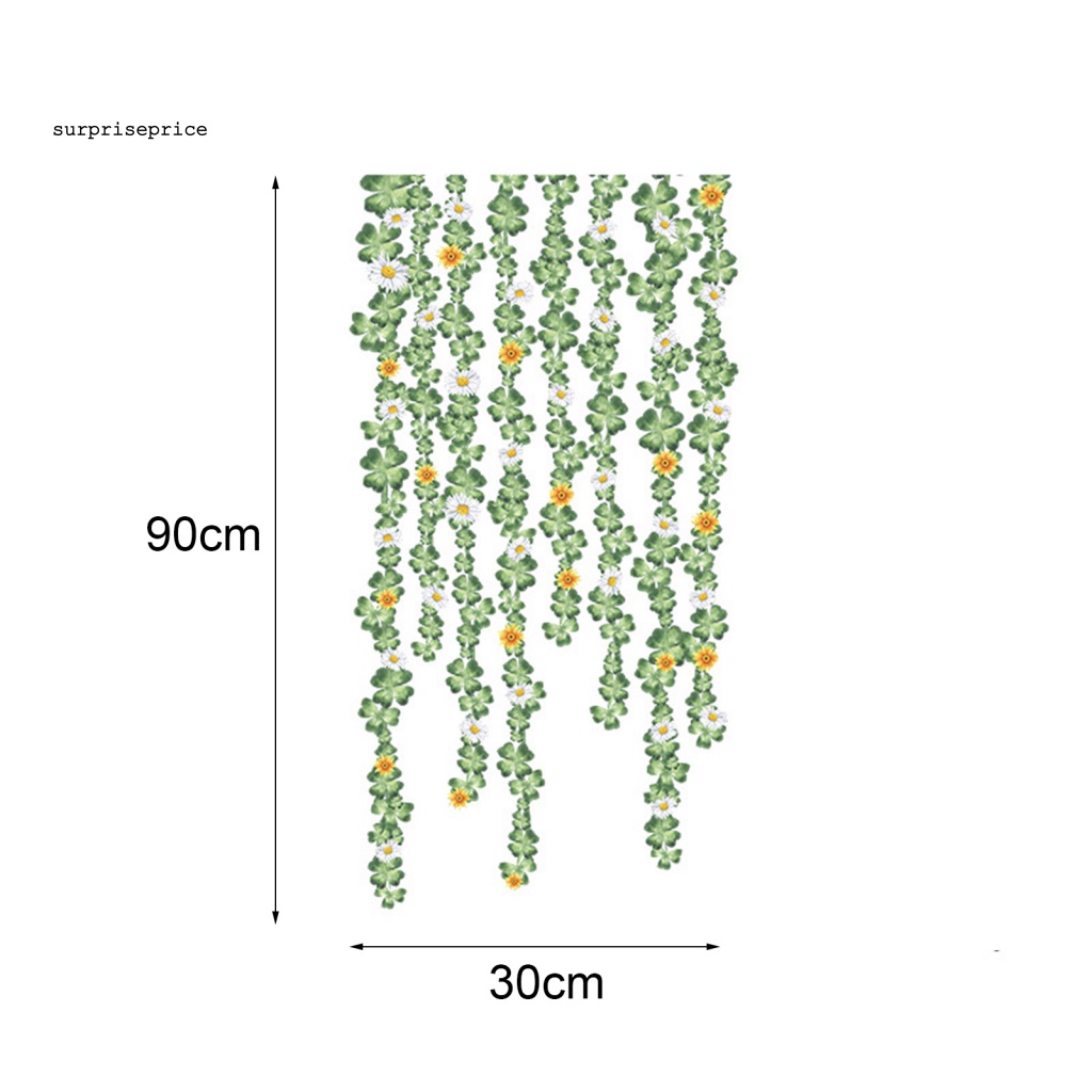 Set 2 Sticker PVC Dán Tường Tự Dính Họa Tiết Dây Leo Trang Trí Nhà Cửa