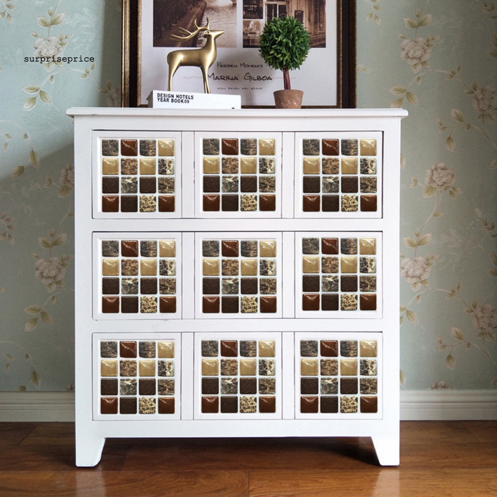 Bộ 10 Miếng Dán Tường Trang Trí Bằng PVC Vinyl Chống Nước