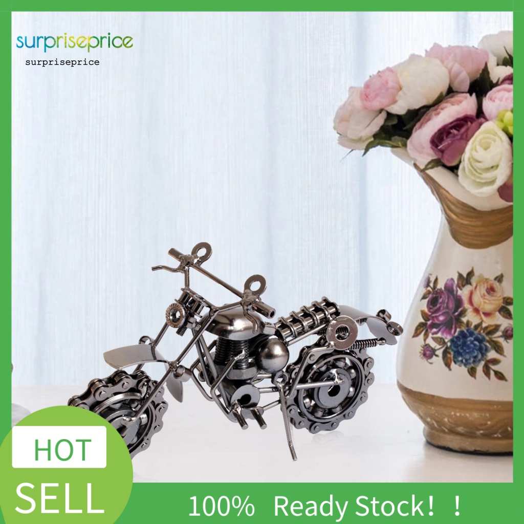 Mô Hình Xe Mô Tô Nghệ Thuật Bằng Kim Loại Chống Oxy Hóa Độc Đáo Trang Trí Nhà Cửa