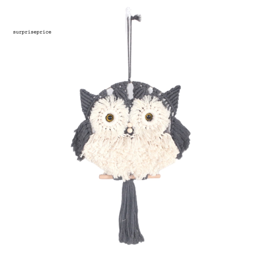 Phụ Kiện Treo Tường Trang Trí Hình Chim Cú Bằng Cotton Dễ Thương