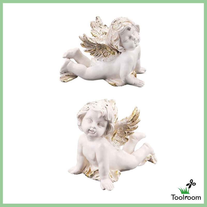 Mô Hình Thiên Thần Bằng Nhựa Resin Thủ Công Trang Trí Phòng Khách / Phòng Ngủ / Sân Vườn