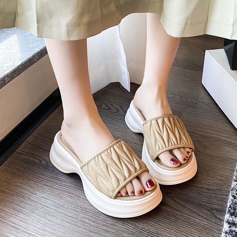 Dép Xốp Đế Dày Thời Trang Mùa Hè Hàn Quốc 2023 Thoải Mái Cho Nữ AA4181