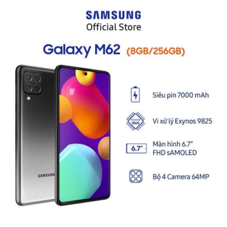 Điện Thoại Samsung Galaxy M62 8GB/256GB Chính Hãng nguyên zin 100%  FULLBOX Bảo Hành 12 Tháng | BigBuy360 - bigbuy360.vn
