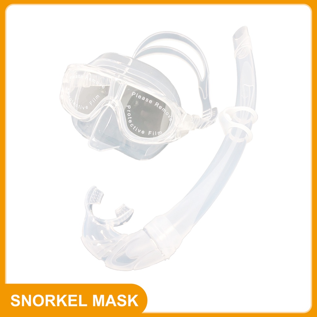 Free diving diving mirror full wet snorkel anti-fog silicone suit