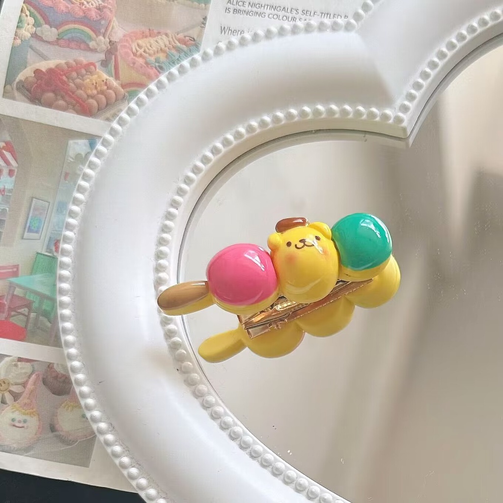 Kẹp Tóc Hình Quả Bầu Sanrio Màu Kẹo Dễ Thương