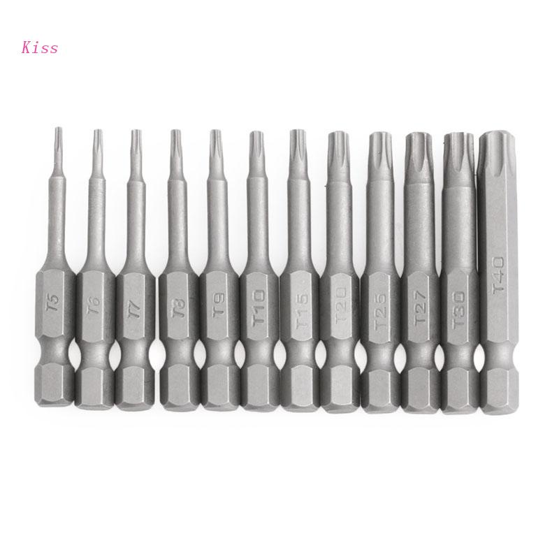 Set 12 Đầu Tua Vít 1 / 4 Inch Dài 50mm T5-T40 Chuyên Dụng